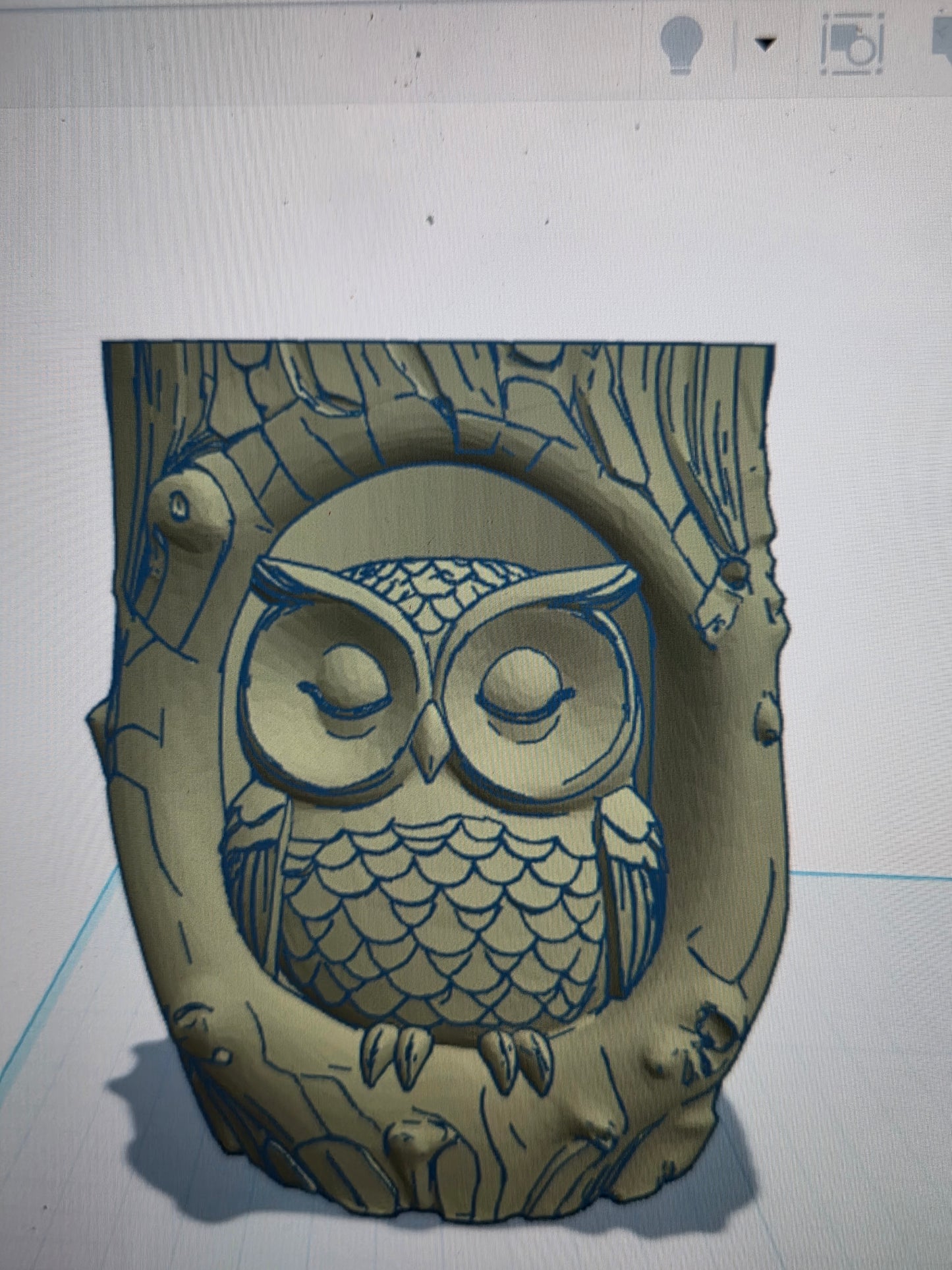 Wise owl stump