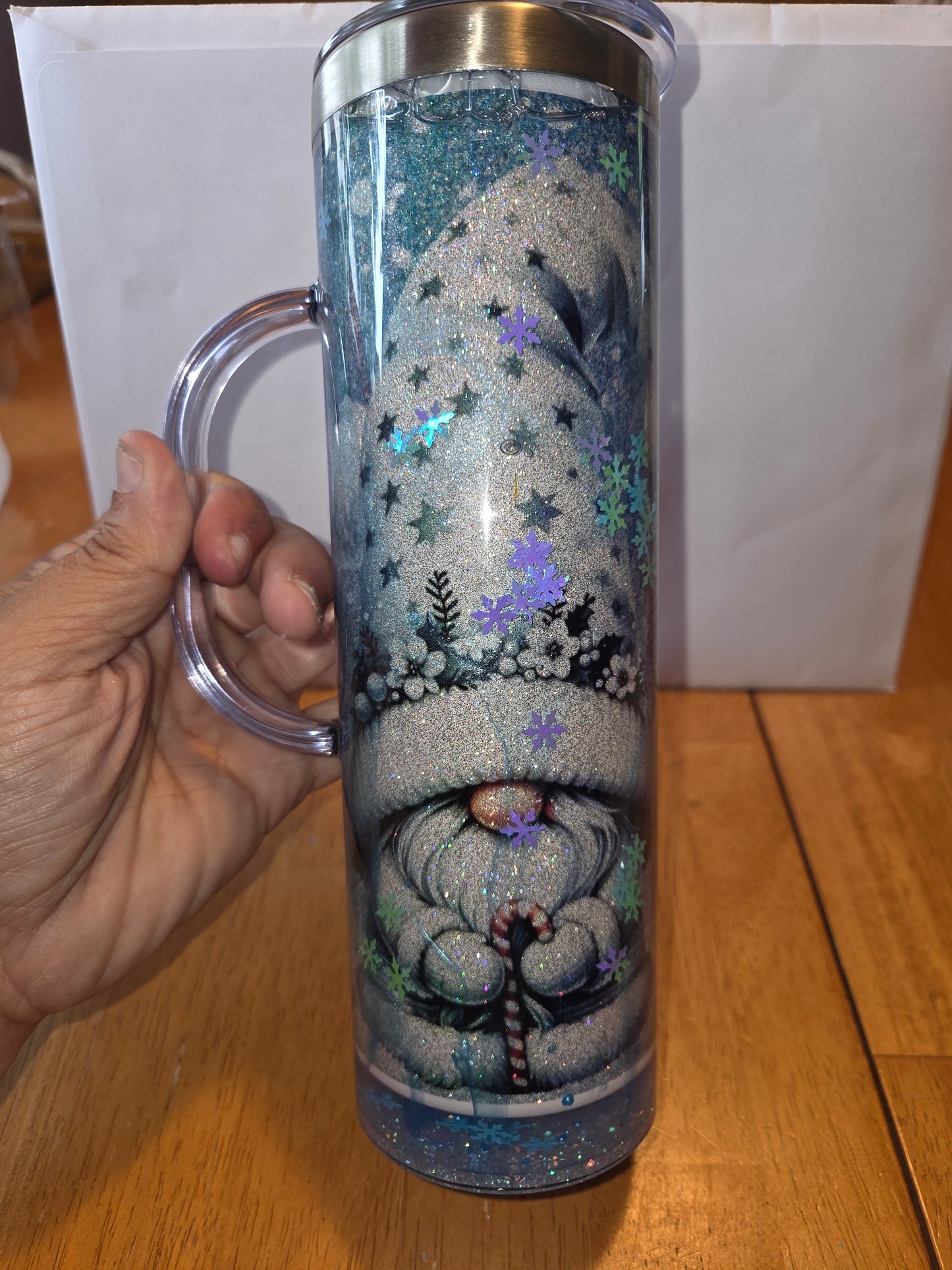 20 ounce snowglobe handled