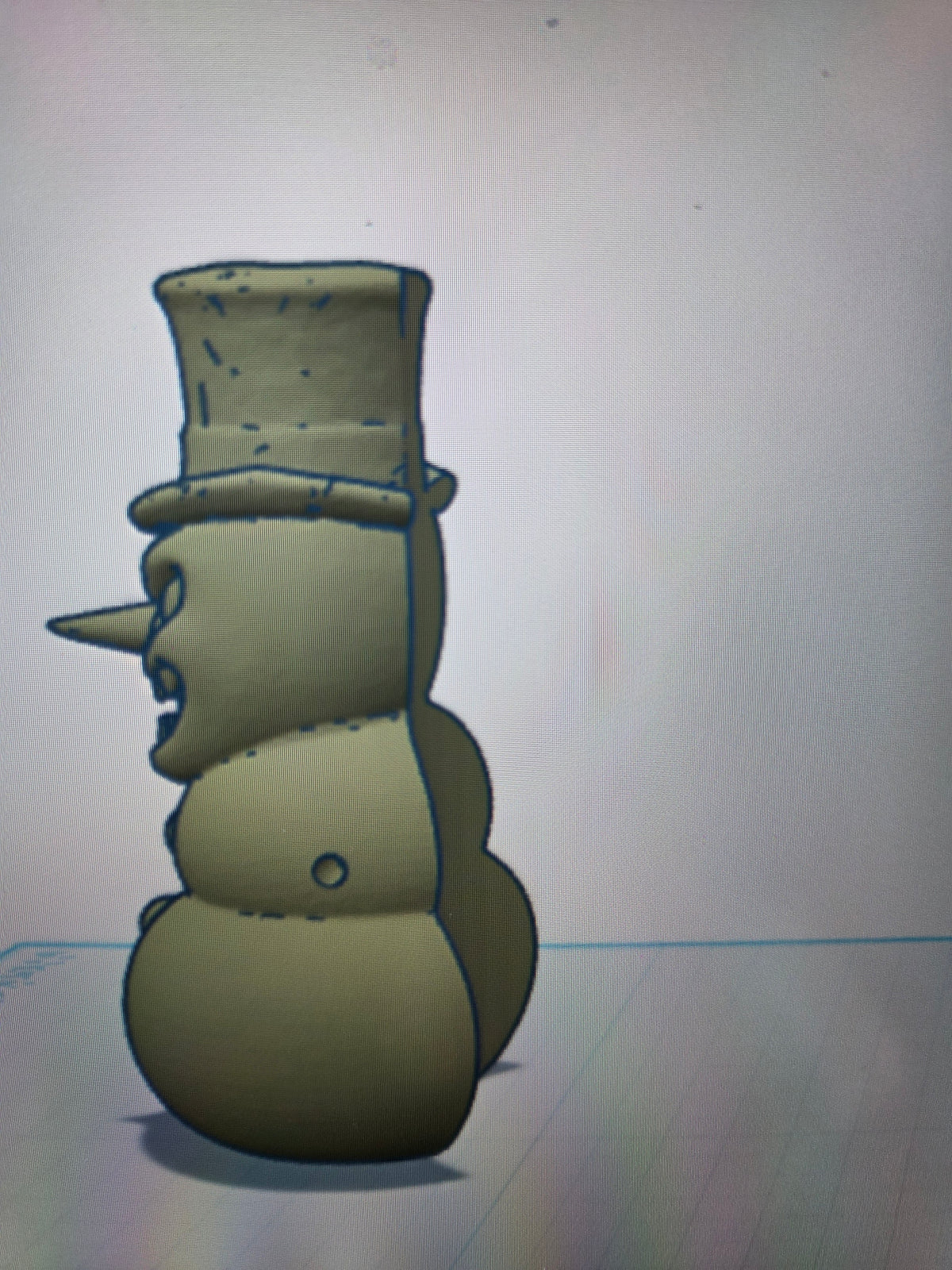 Scary snowman