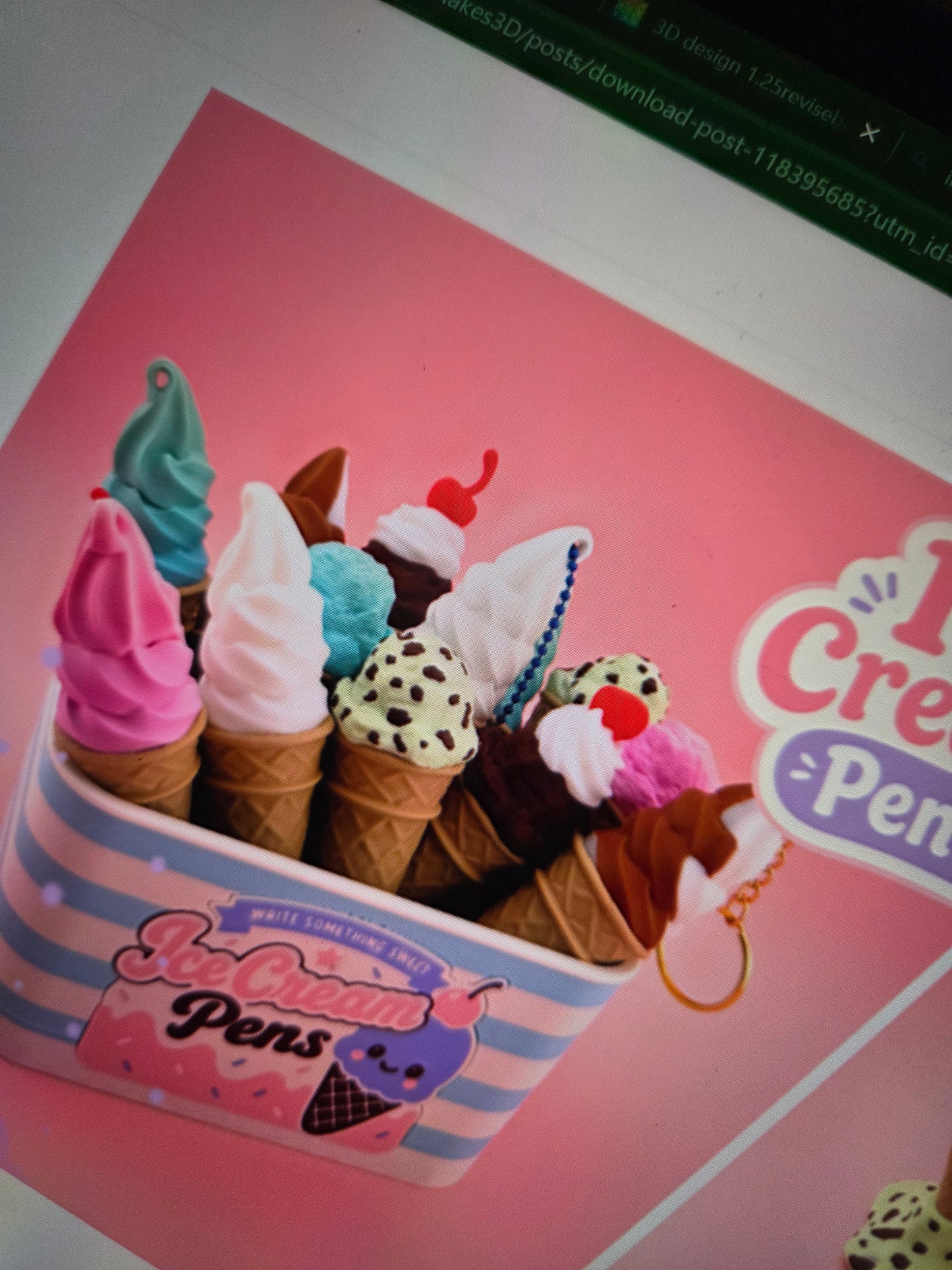 Ice cream pen (refillable)