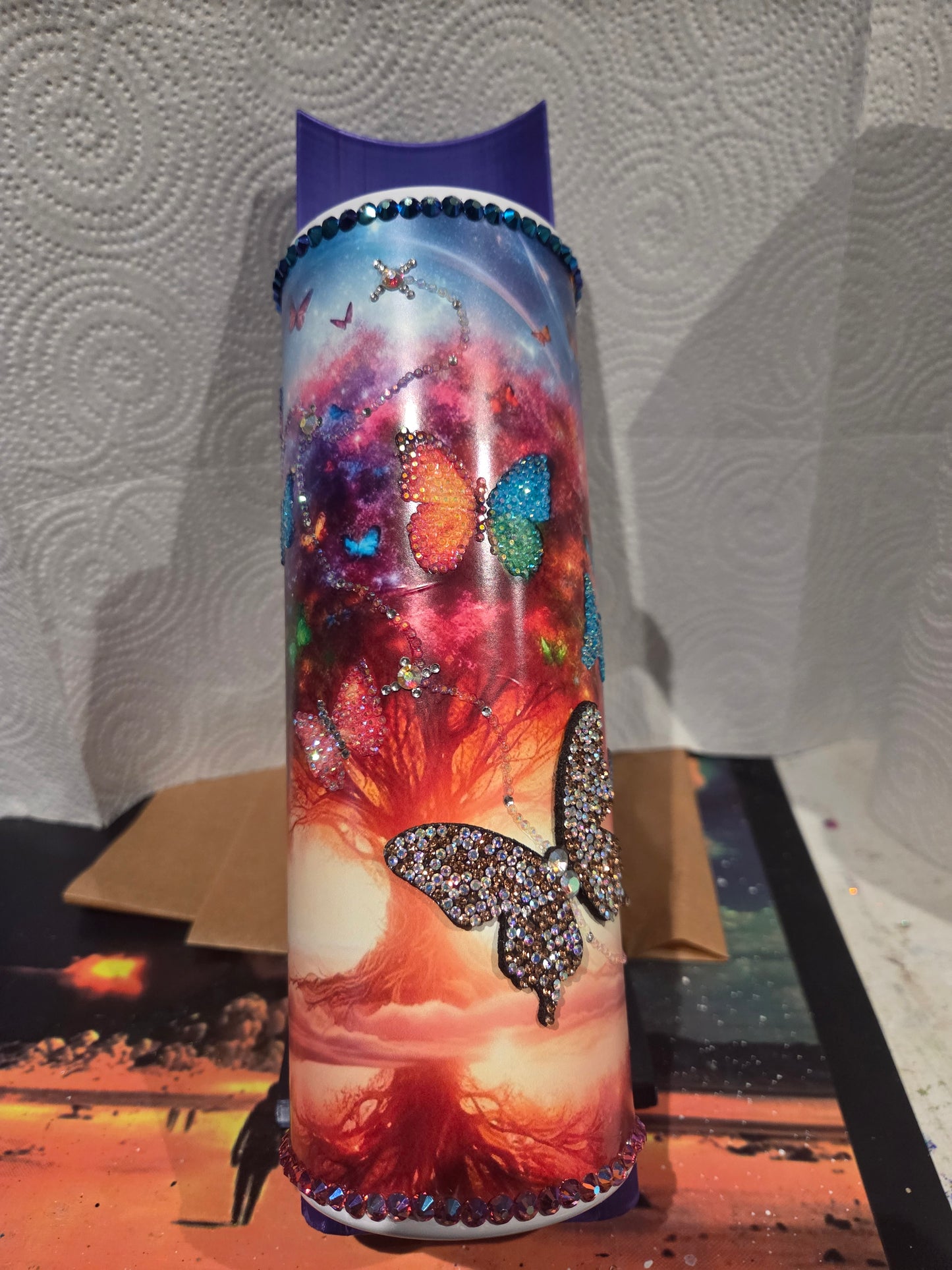 Butterfly rhinestone