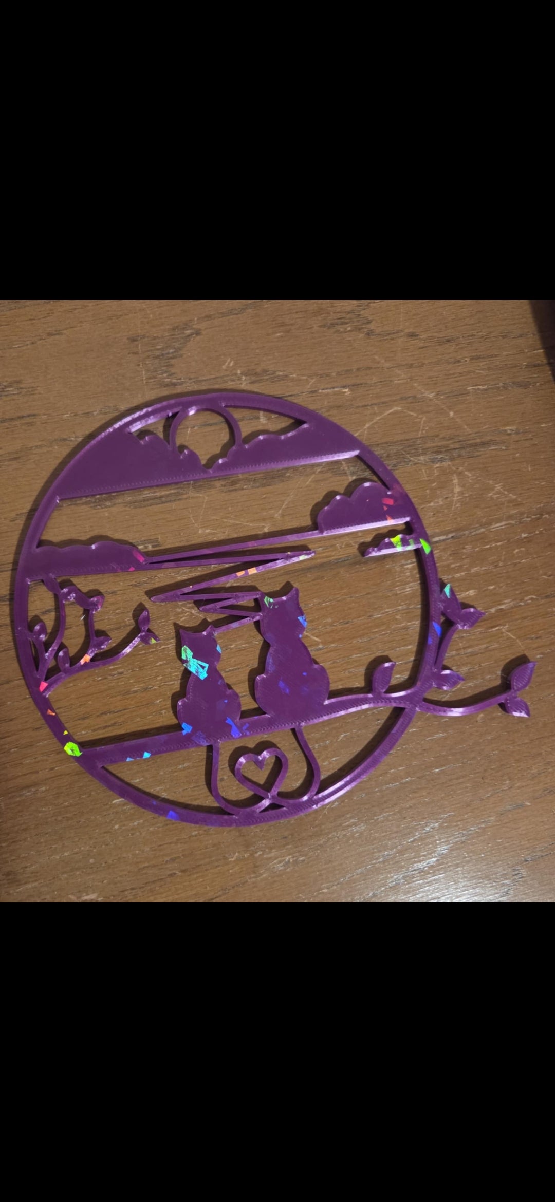 Cat love stainglass
