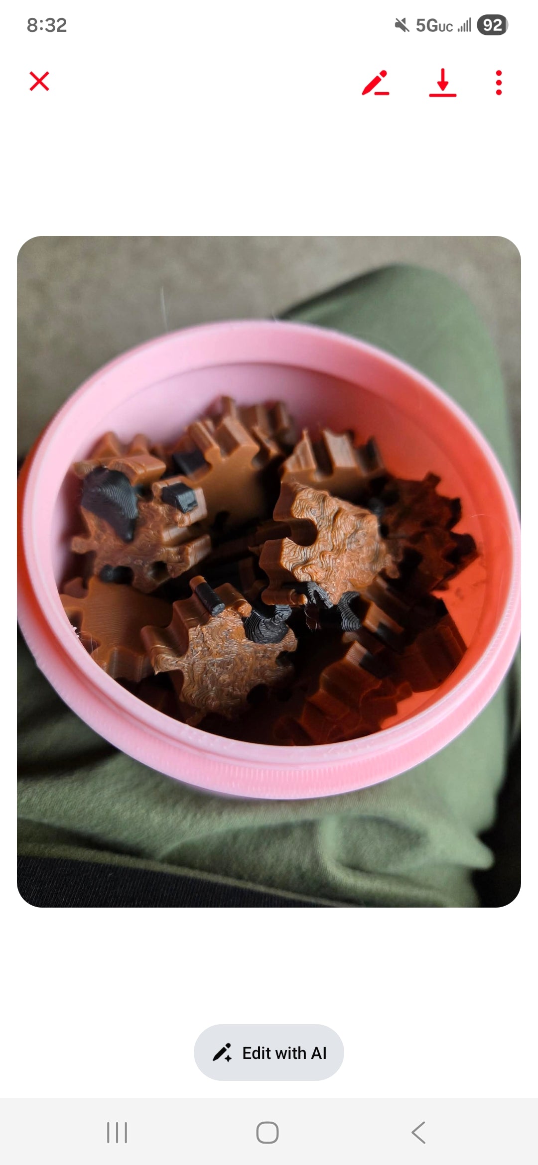 Chocolate chip cookie 3d puzzle 62piece
