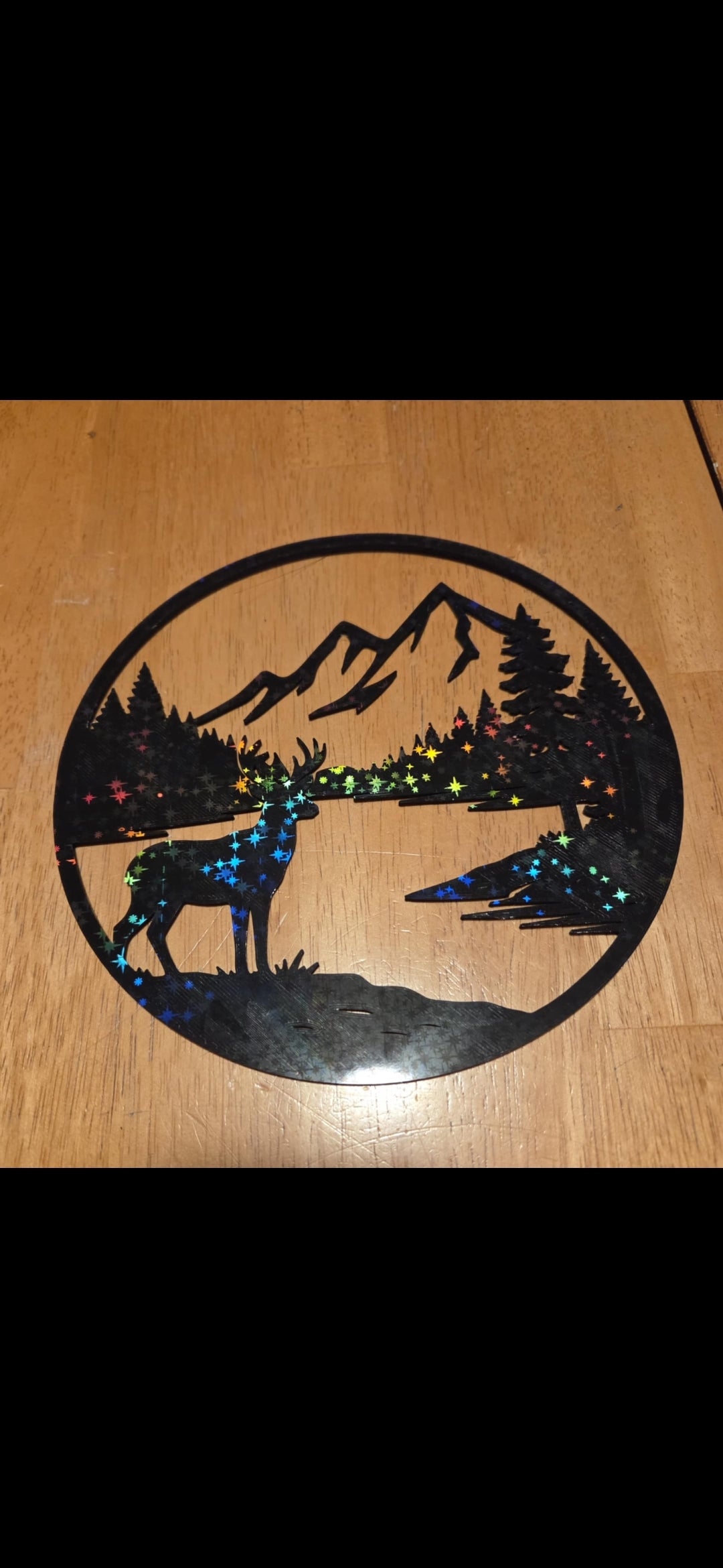 Deer mountain stainglass