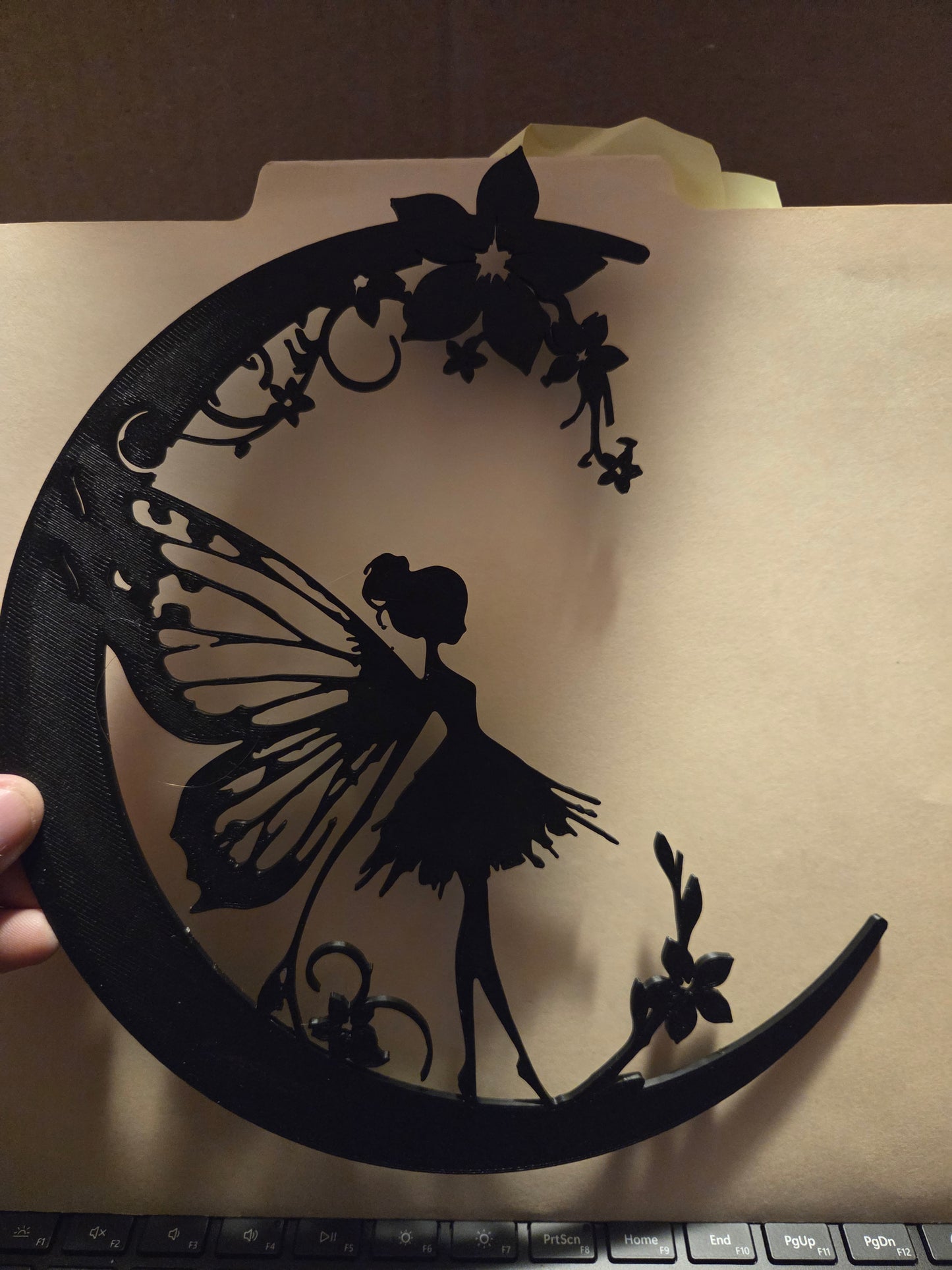 fairy half moon stainglass