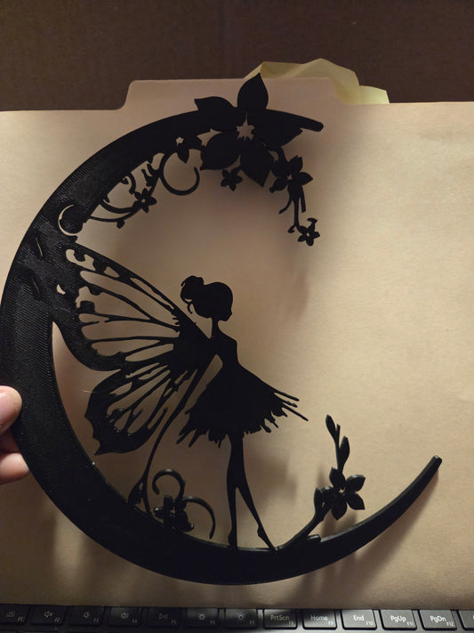 fairy half moon stainglass