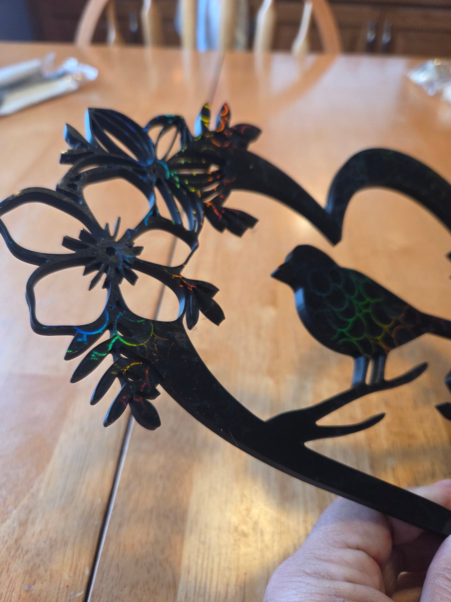 Wings of love stainglass