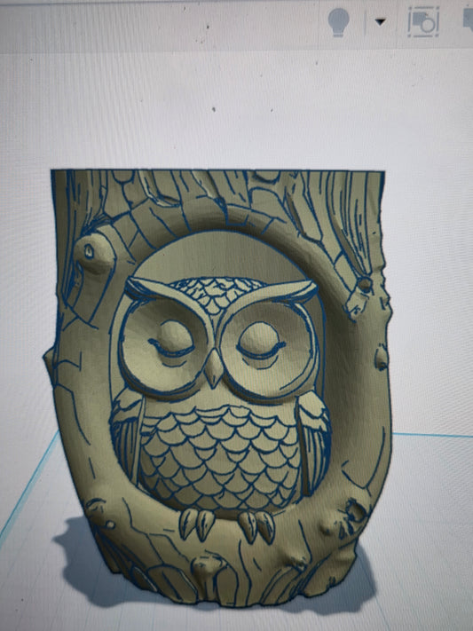 Wise owl stump