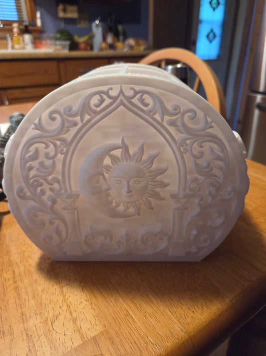 Sun moon brush organizer