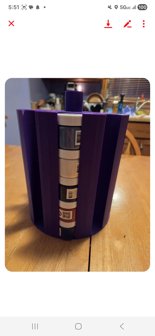 Stackable Caddy 1 ounce PC jars