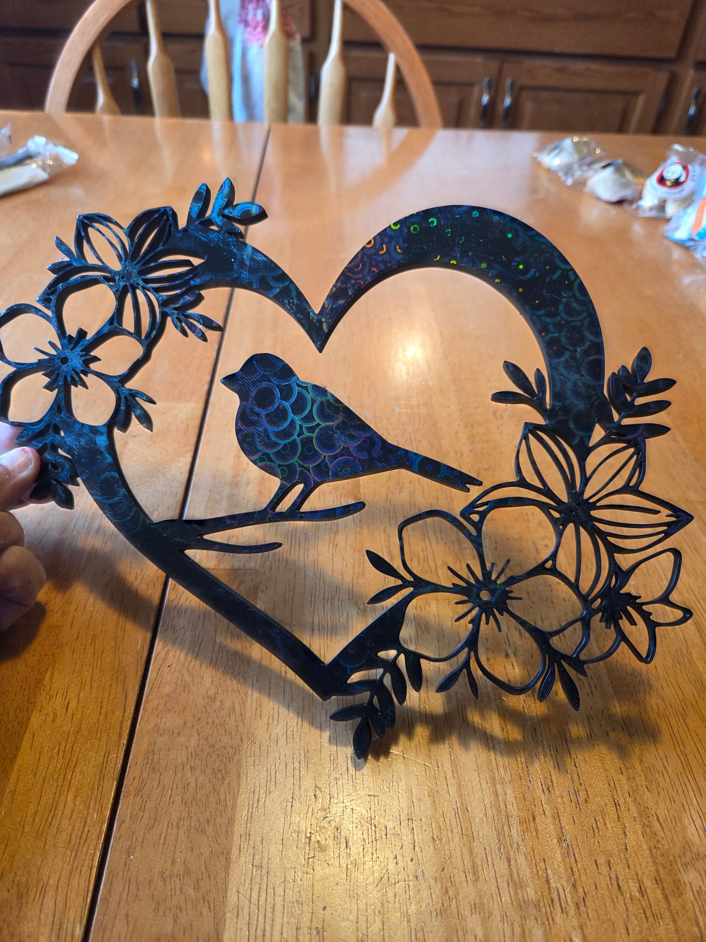 Wings of love stainglass