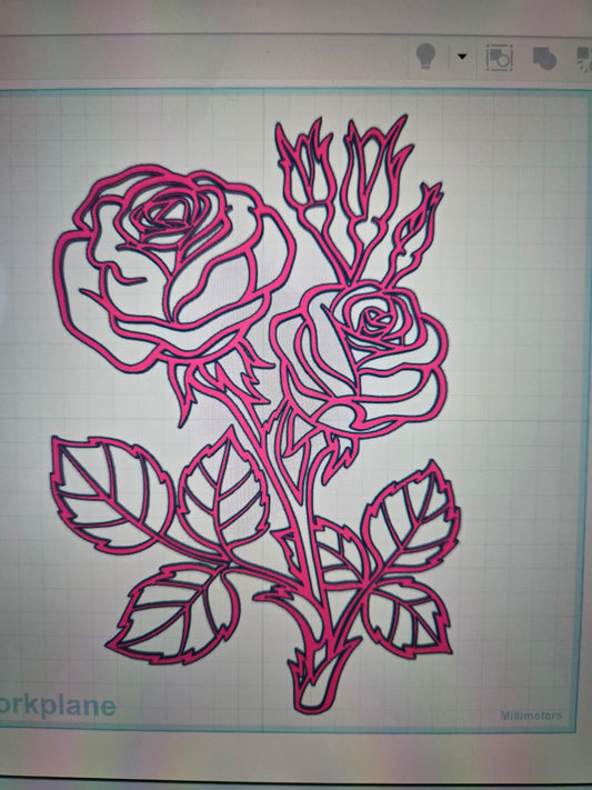 Roses stainglass