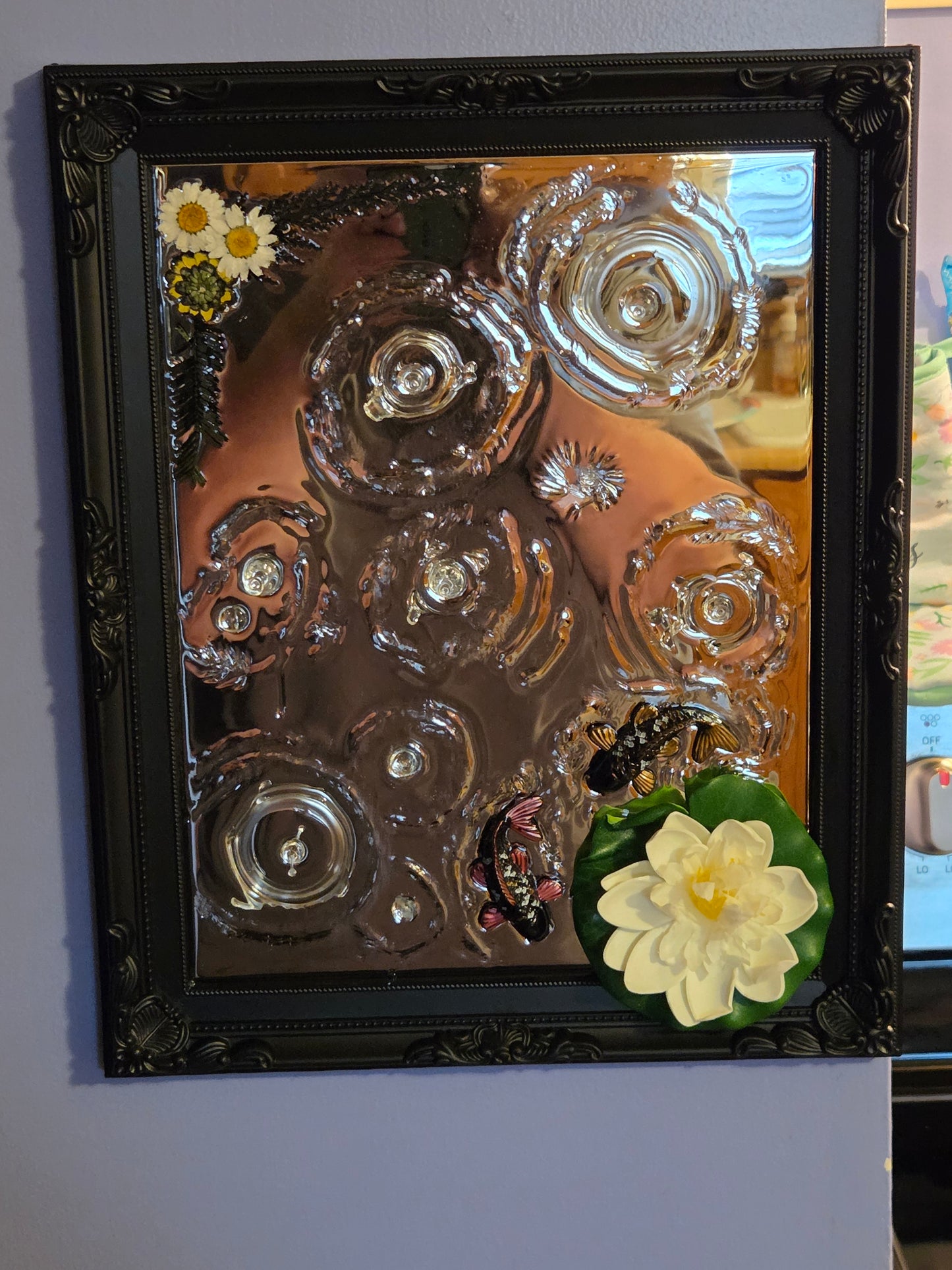 Lillypad rain koi pond