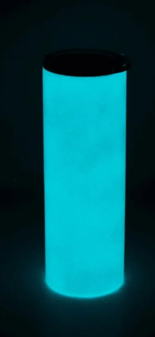 Custom 30 ounce BLUE GLOW tumbler