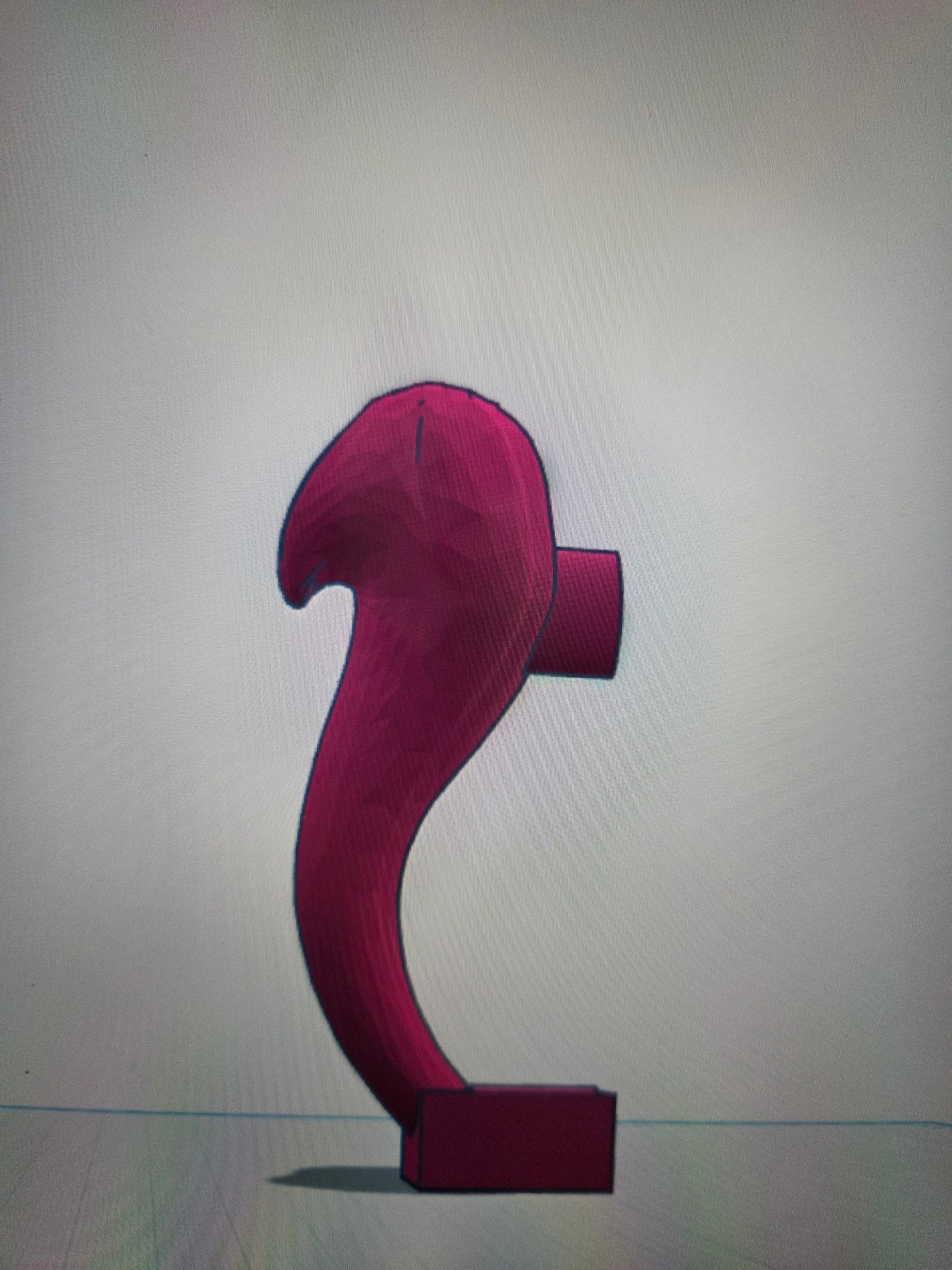 Grinning cat tail handle