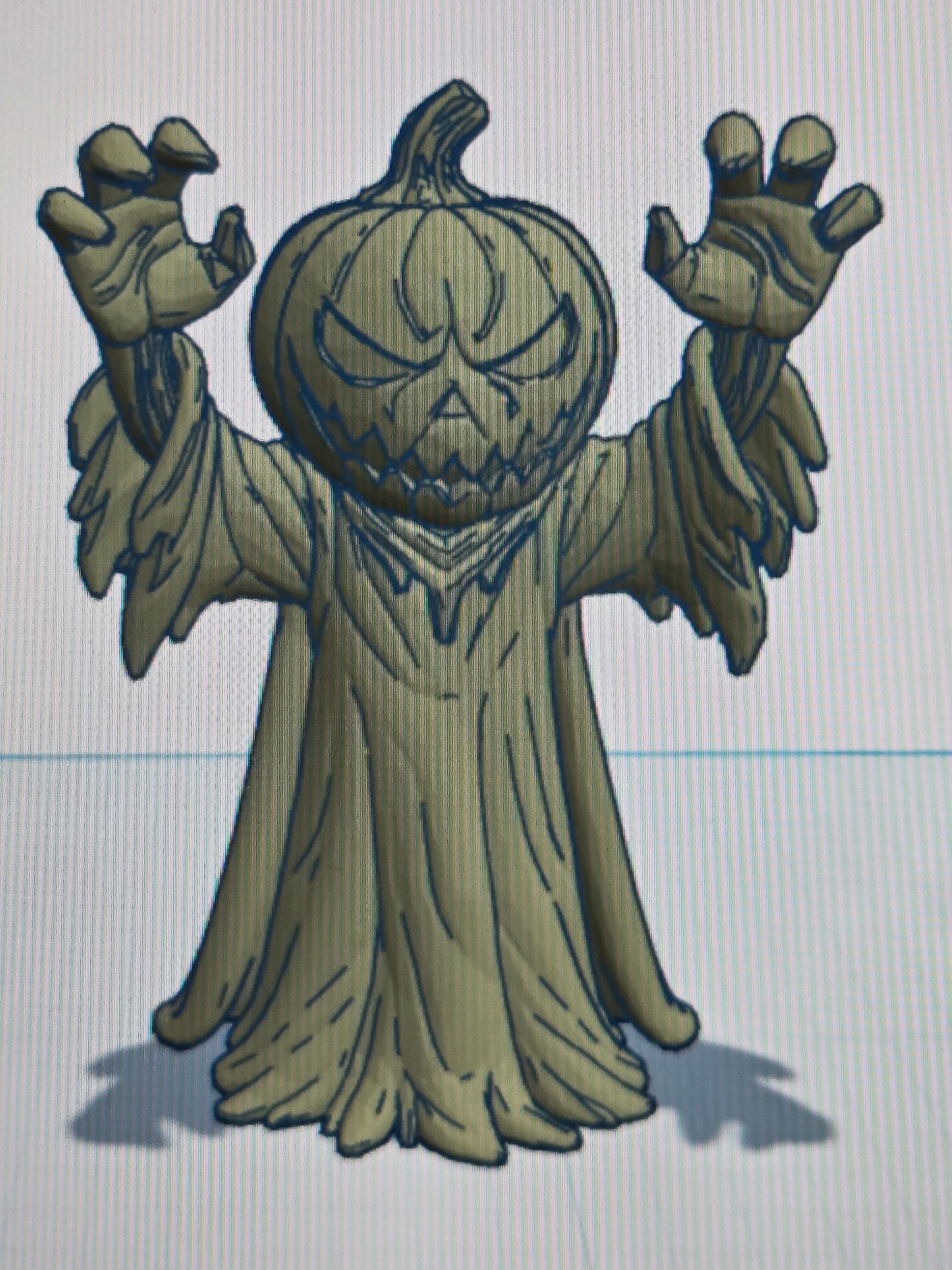 Scary pumpkin guy