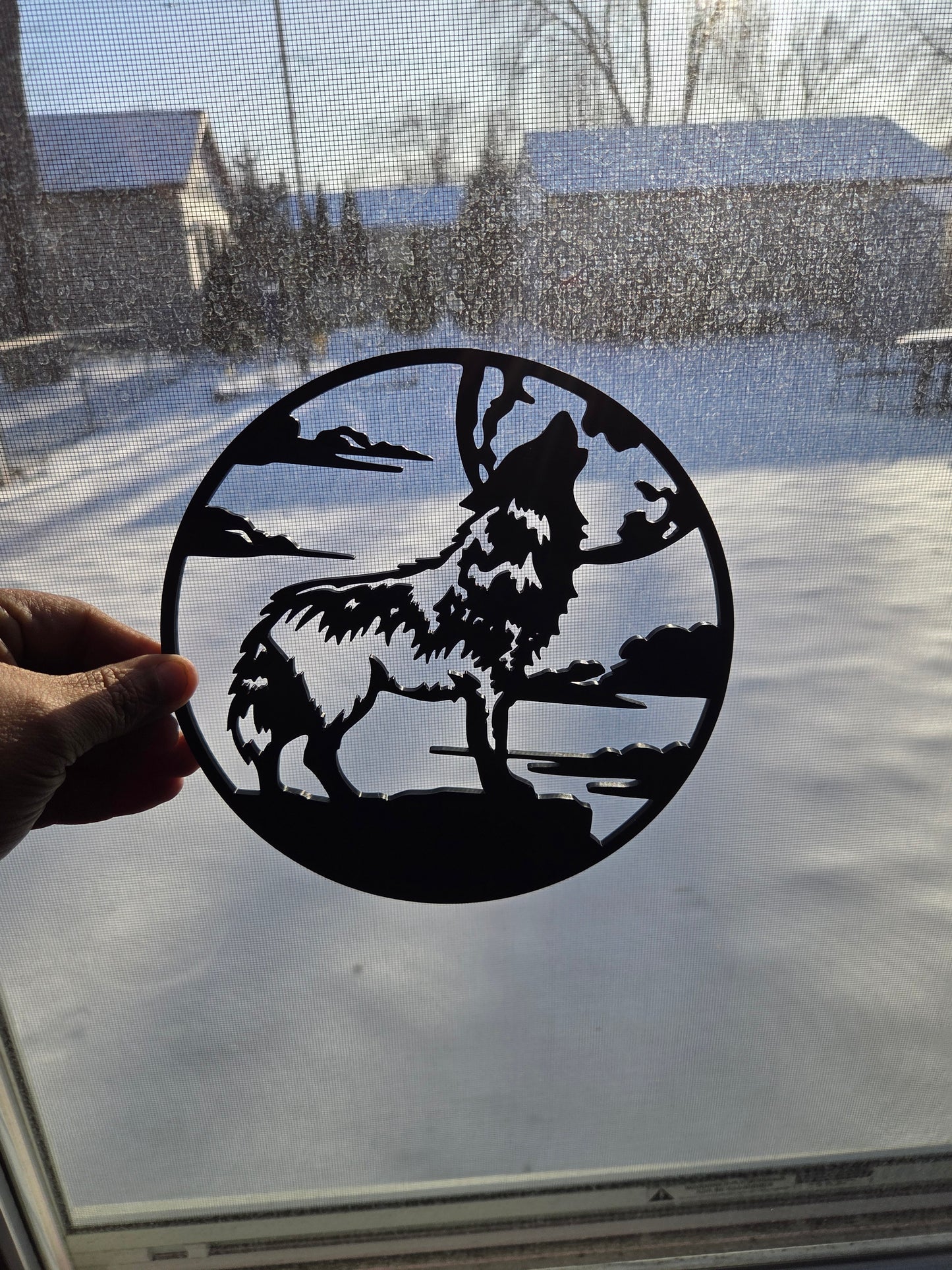 wolf stainglass