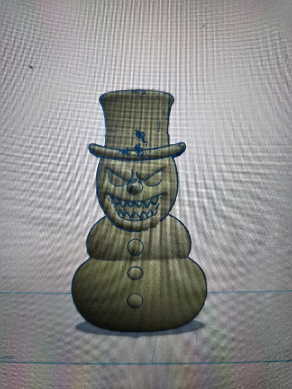 Scary snowman
